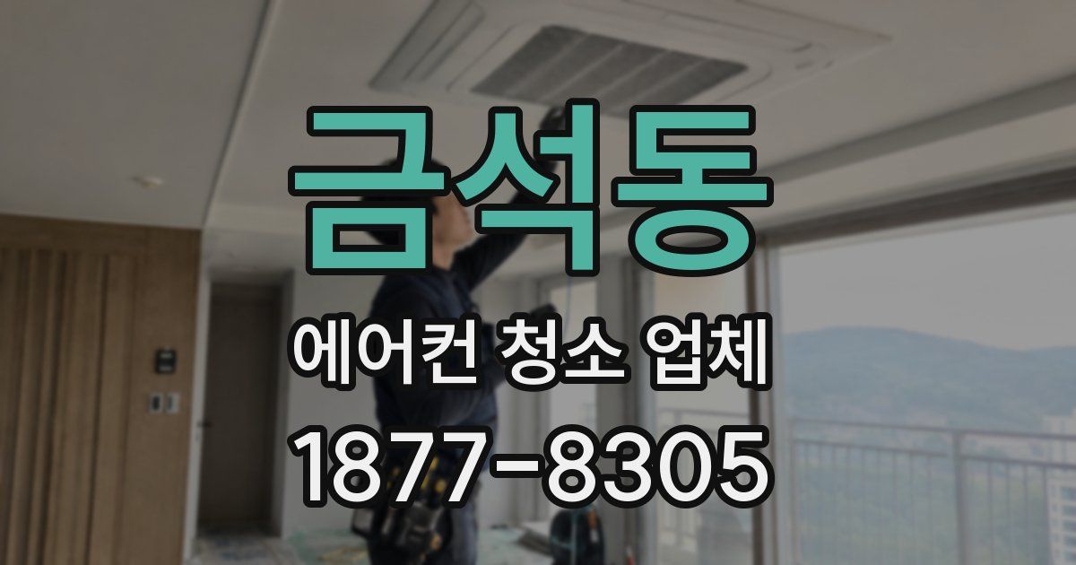 금석동 에어컨 청소 업체