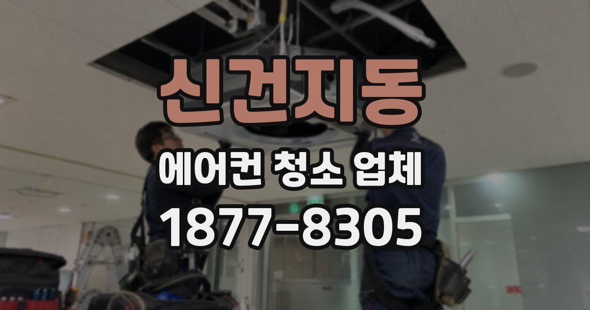 신건지동 에어컨 청소 업체