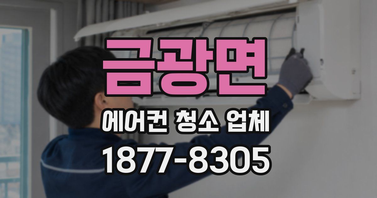 금광면 에어컨 청소 업체