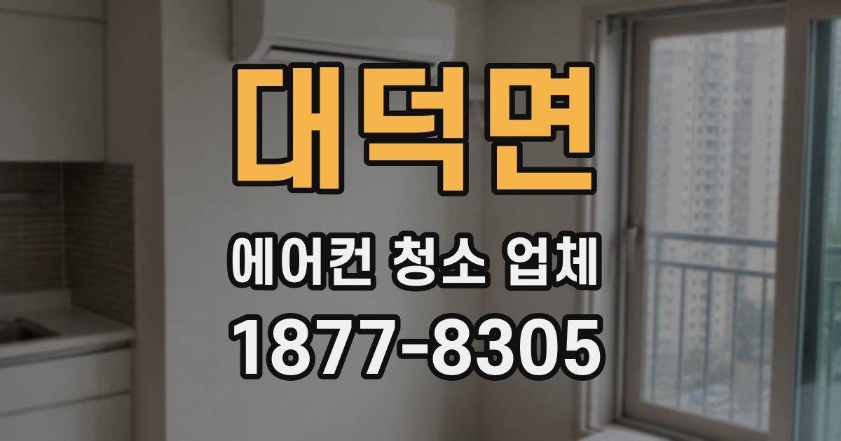 대덕면 에어컨 청소 업체