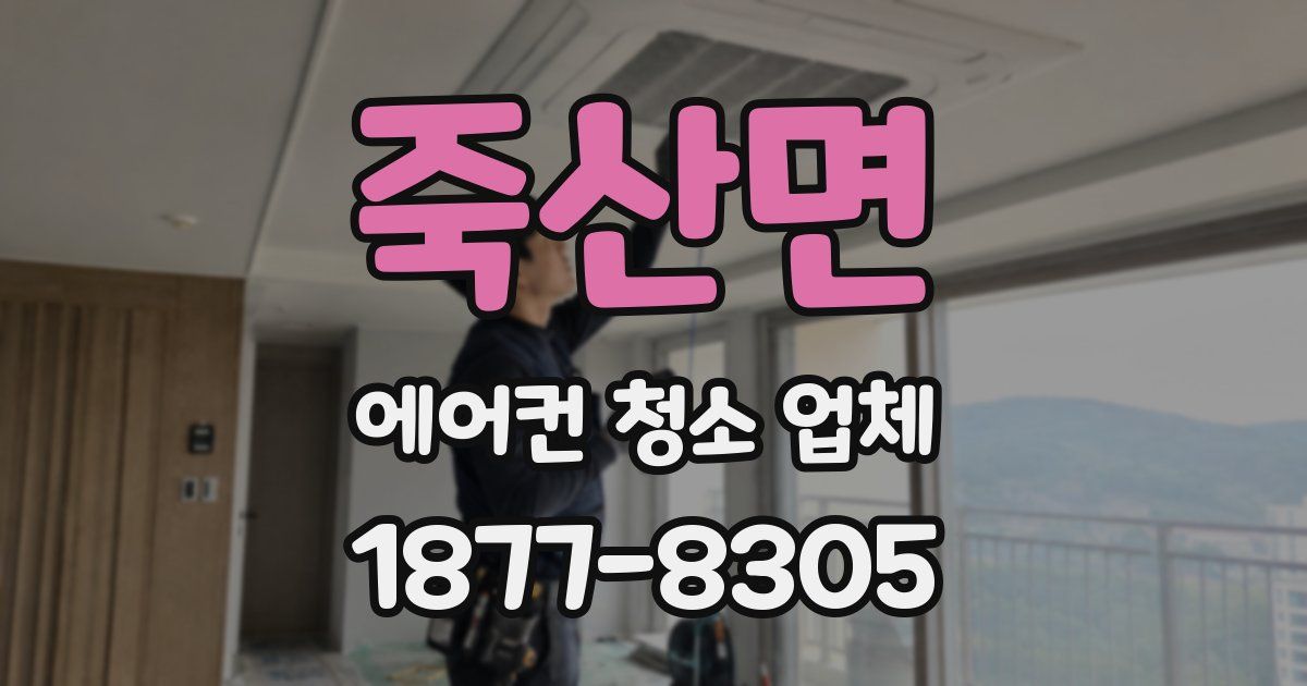 죽산면 에어컨 청소 업체