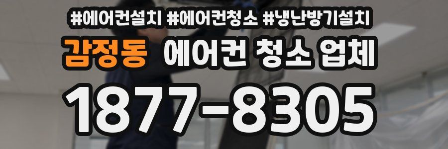 감정동 에어컨 청소 업체