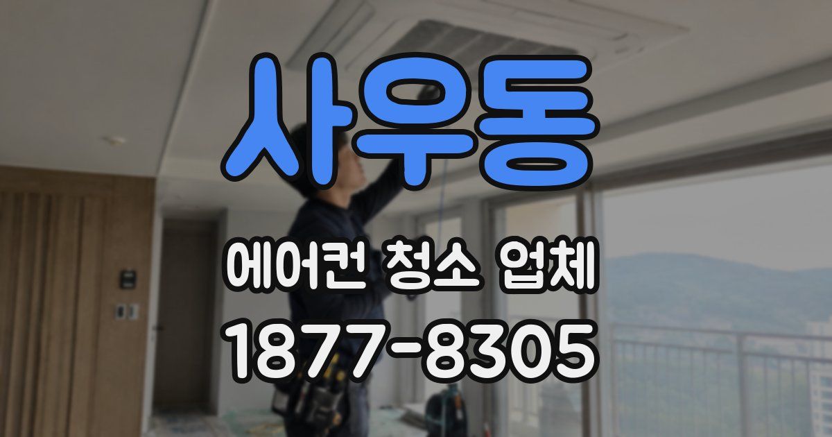 사우동 에어컨 청소 업체