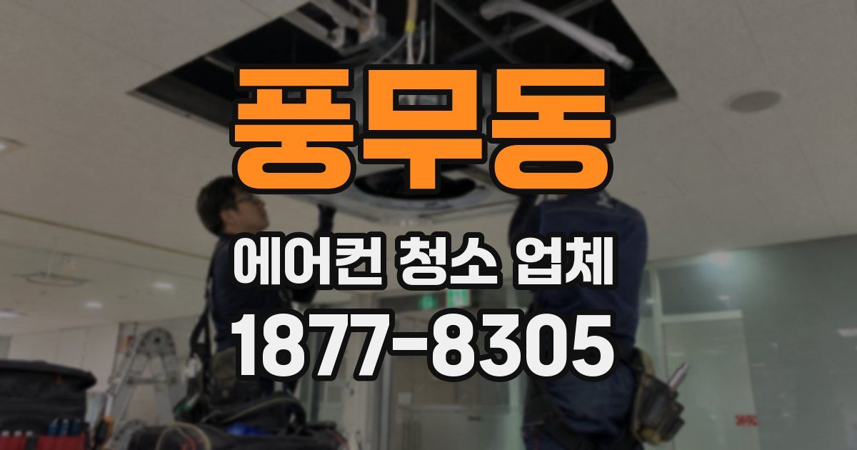 풍무동 에어컨 청소 업체