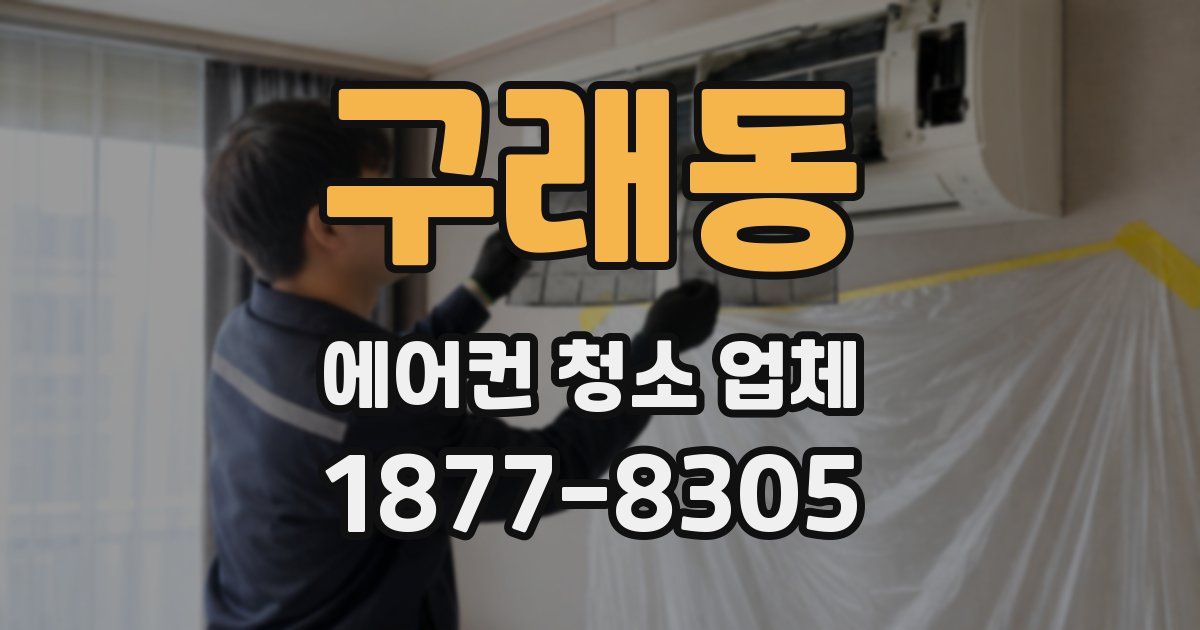 구래동 에어컨 청소 업체