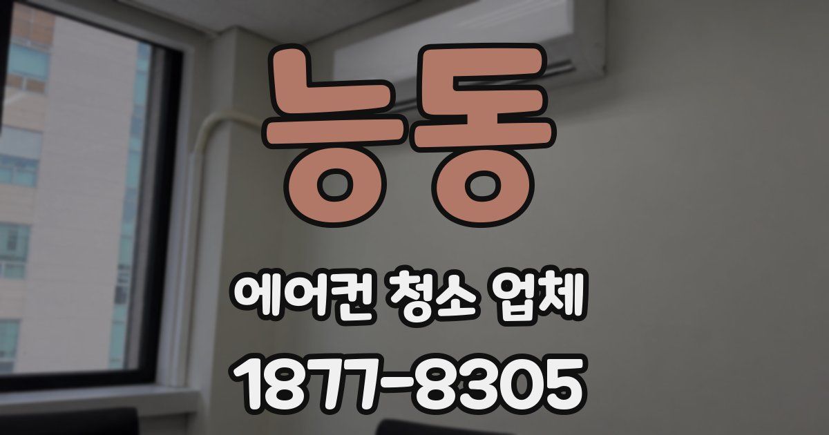 능동 에어컨 청소 업체