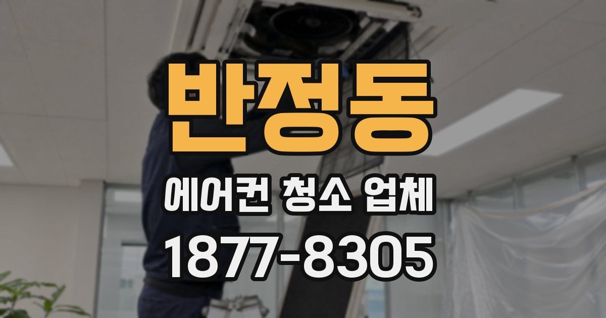 반정동 에어컨 청소 업체