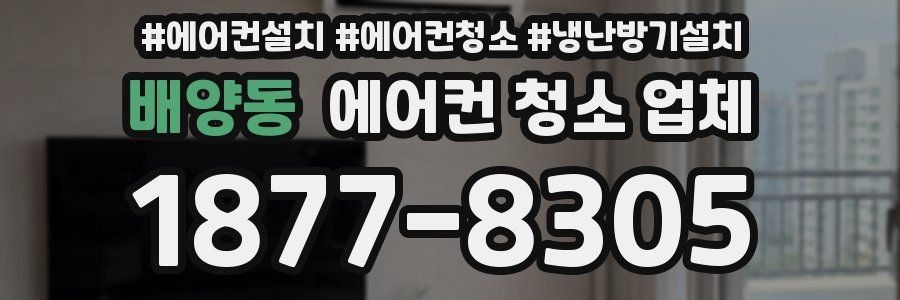 배양동 에어컨 청소 업체