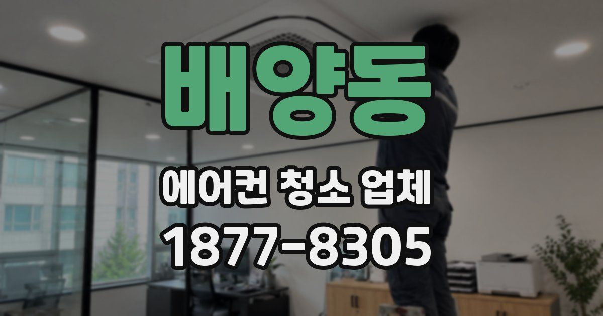 배양동 에어컨 청소 업체
