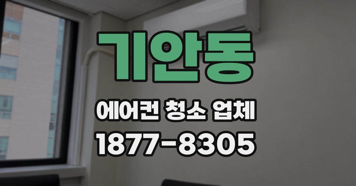 기안동 에어컨 청소 업체