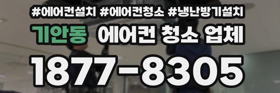기안동 에어컨 청소 업체