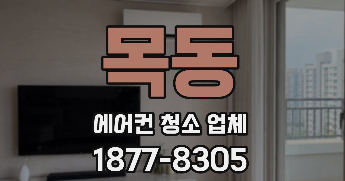 목동 에어컨 청소 업체