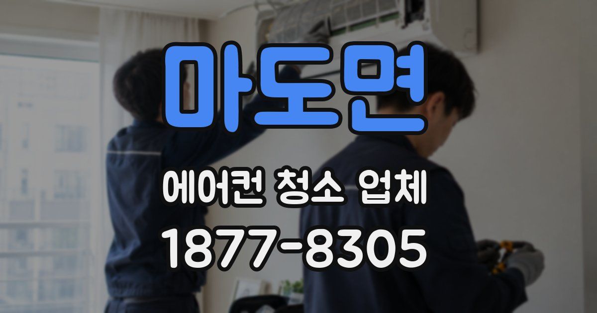 마도면 에어컨 청소 업체