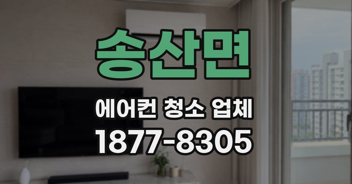 송산면 에어컨 청소 업체