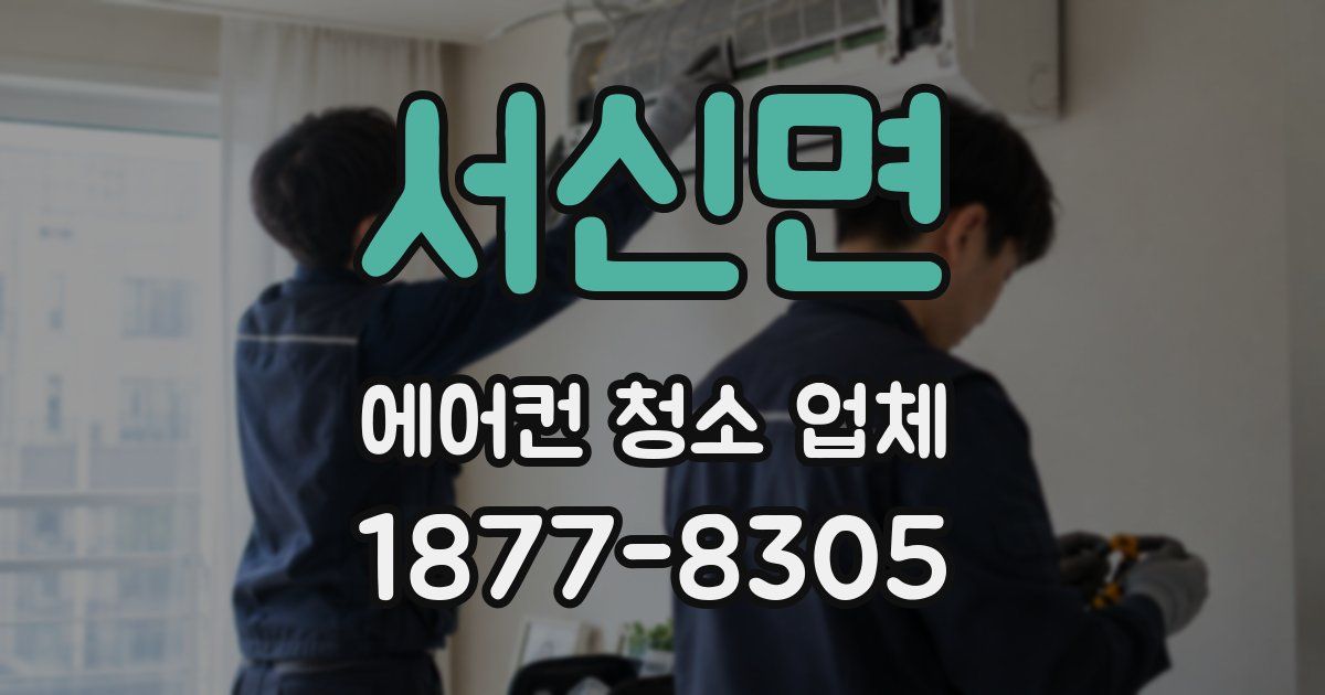 서신면 에어컨 청소 업체
