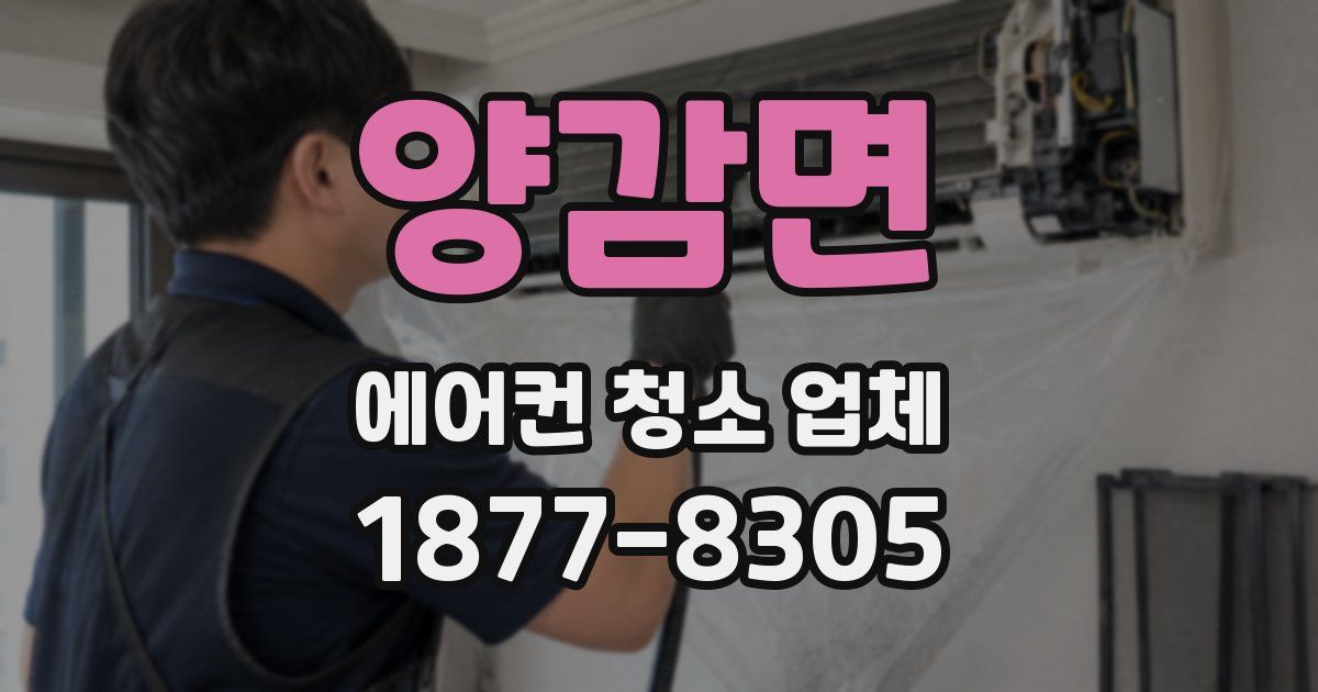 양감면 에어컨 청소 업체