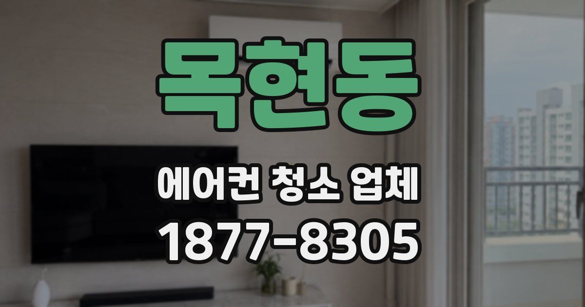 목현동 에어컨 청소 업체