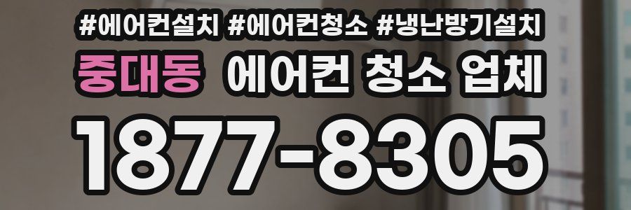 중대동 에어컨 청소 업체