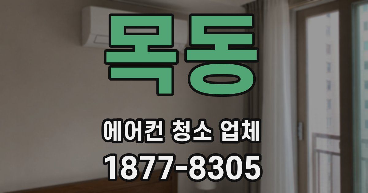 목동 에어컨 청소 업체