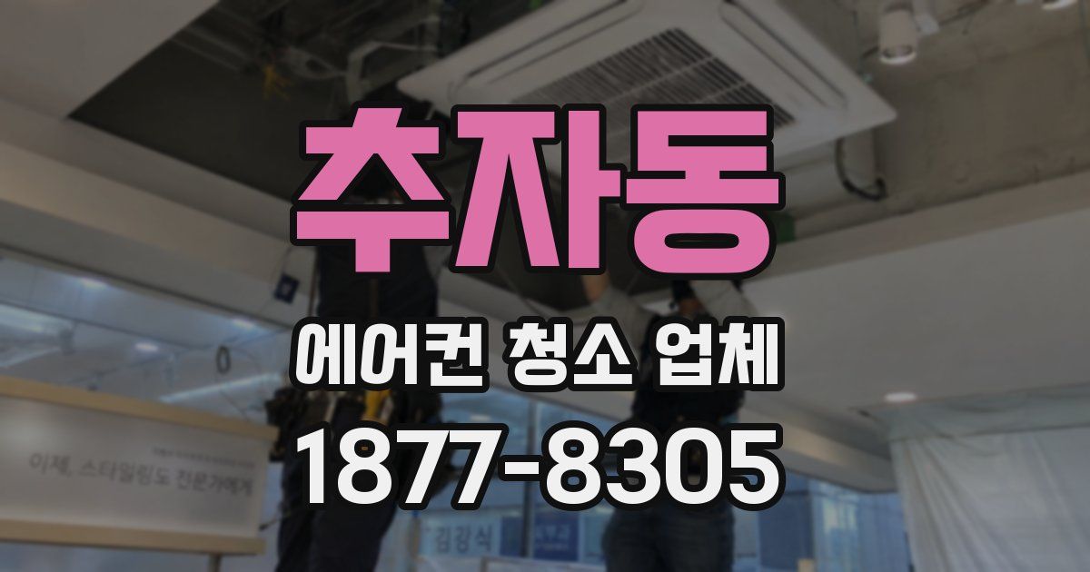 추자동 에어컨 청소 업체