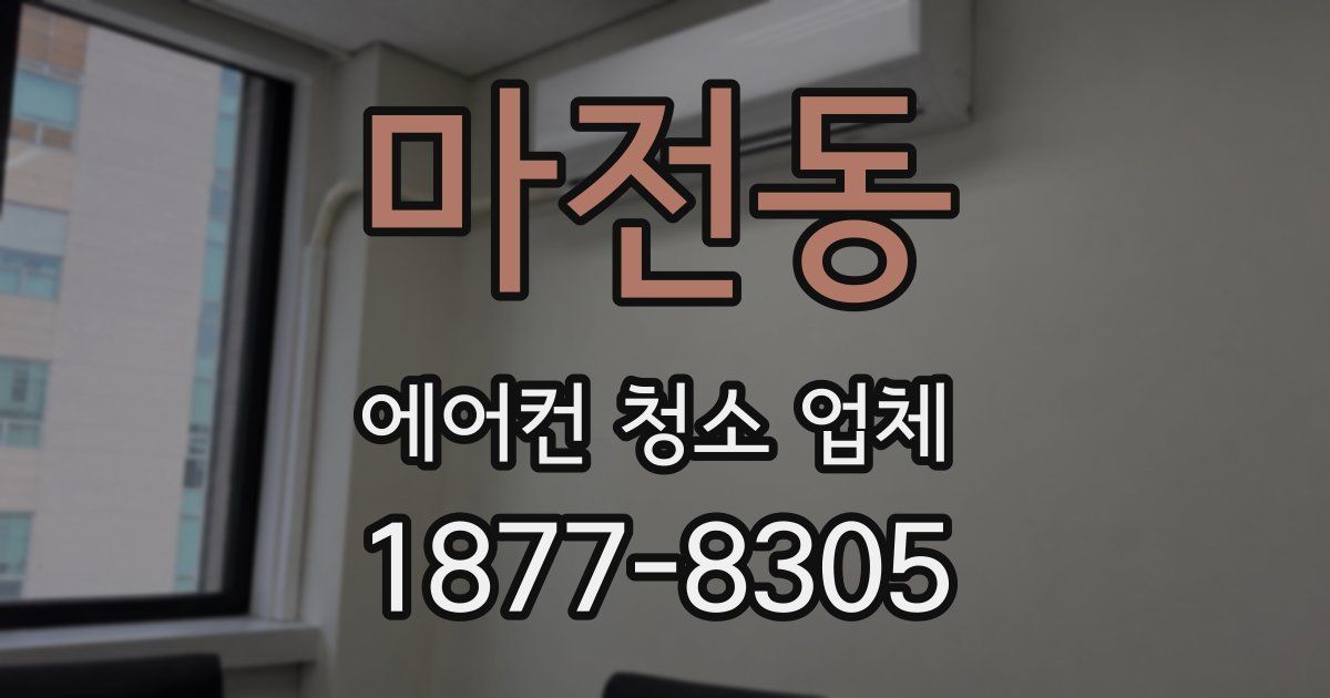 마전동 에어컨 청소 업체