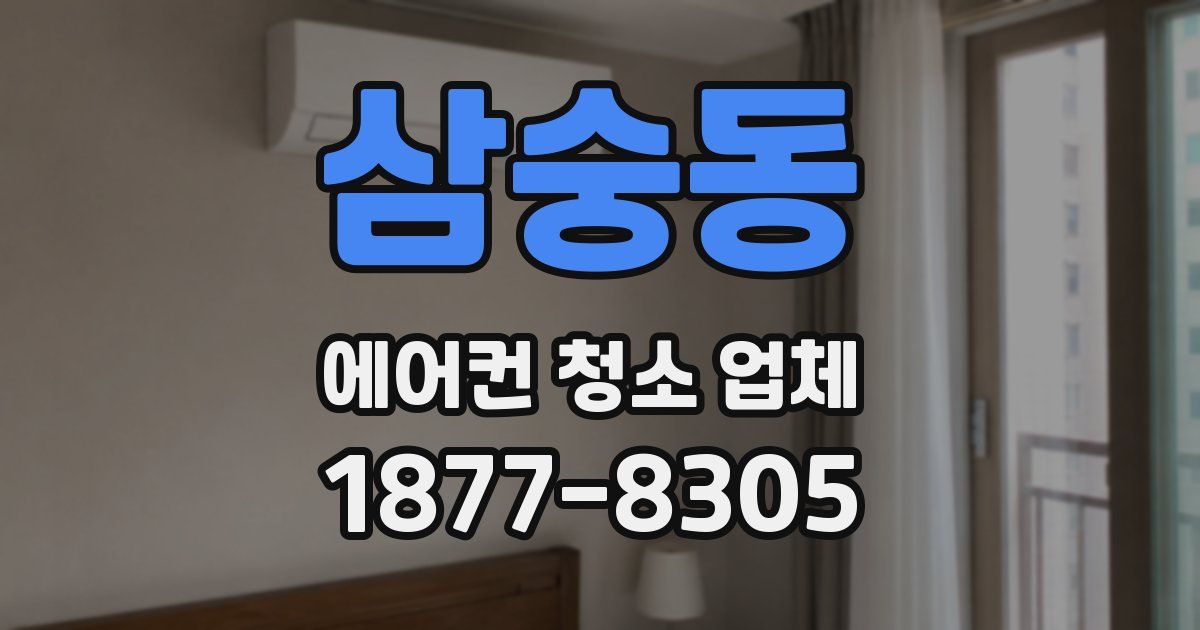 삼숭동 에어컨 청소 업체
