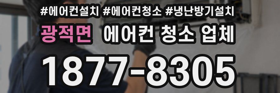 광적면 에어컨 청소 업체