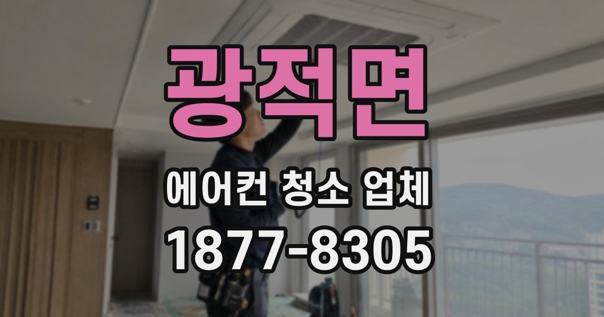 광적면 에어컨 청소 업체