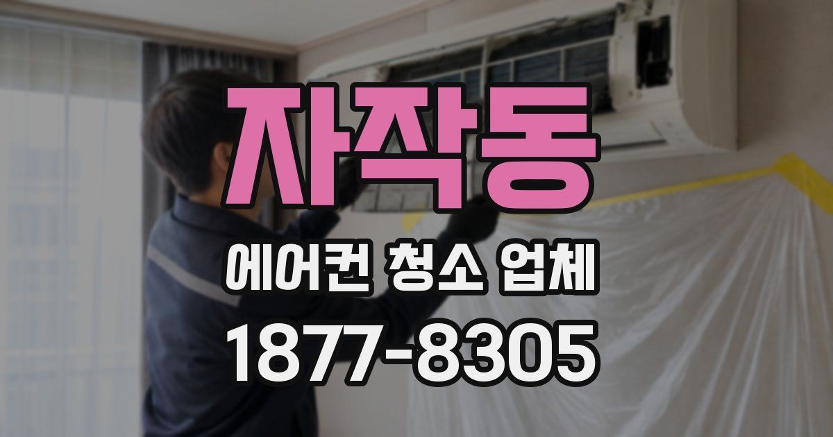자작동 에어컨 청소 업체