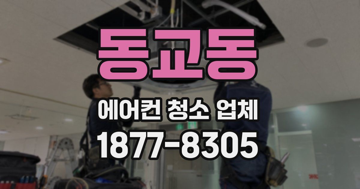 동교동 에어컨 청소 업체