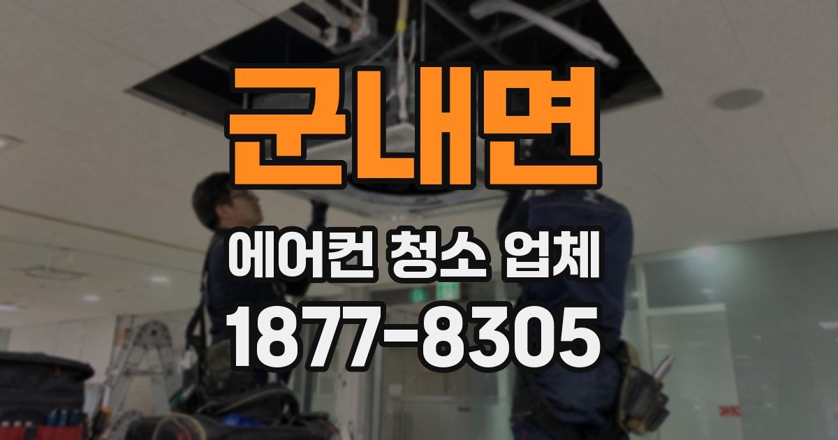 군내면 에어컨 청소 업체