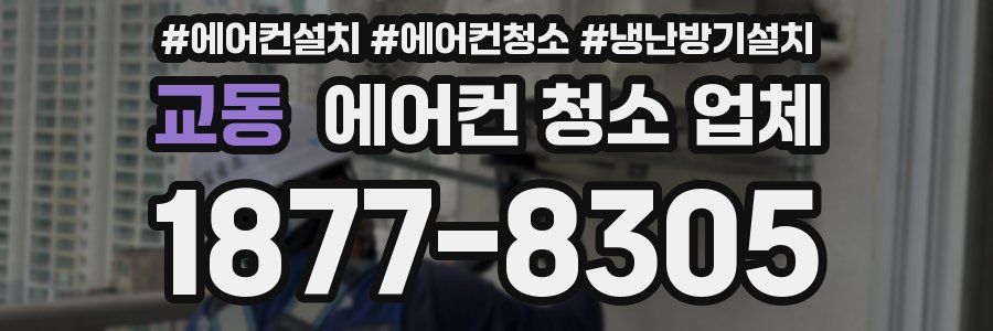 교동 에어컨 청소 업체