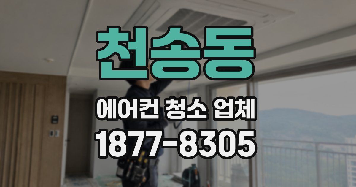 천송동 에어컨 청소 업체