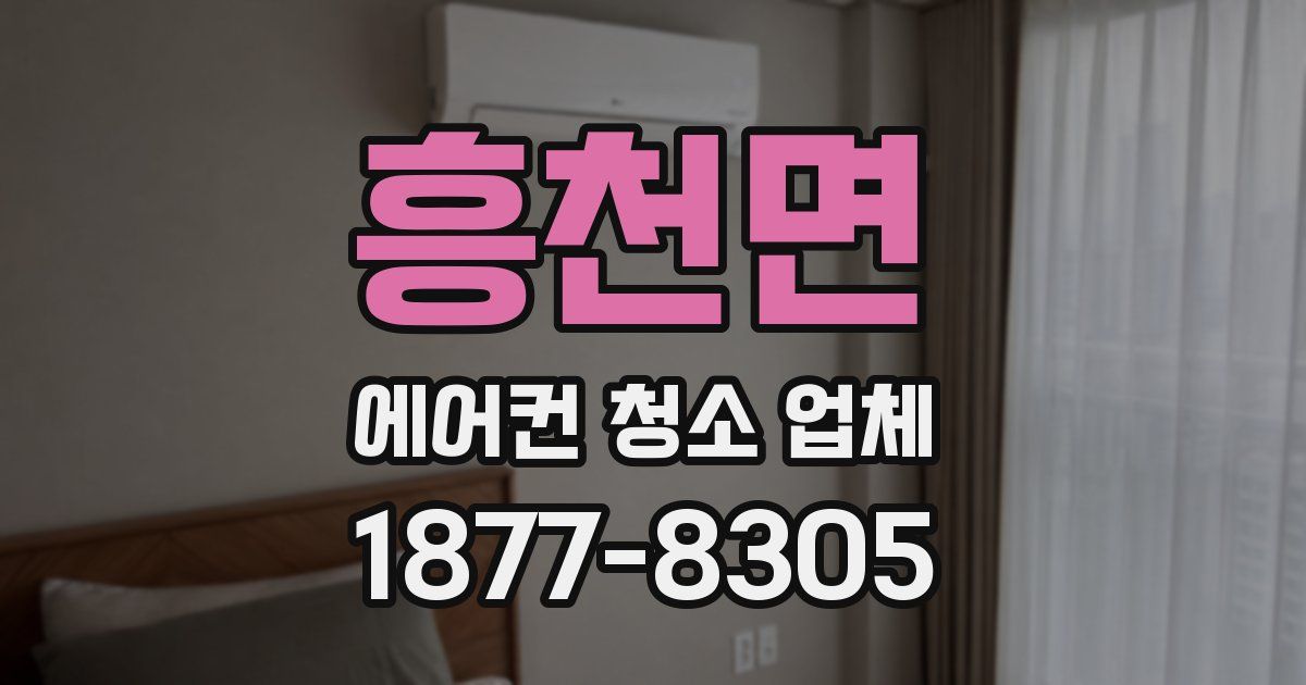 흥천면 에어컨 청소 업체