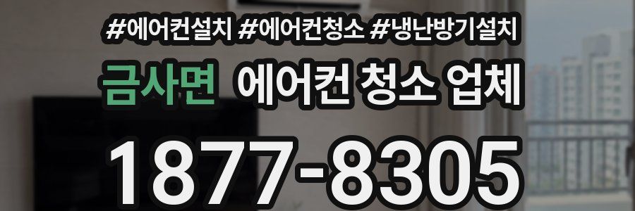 금사면 에어컨 청소 업체