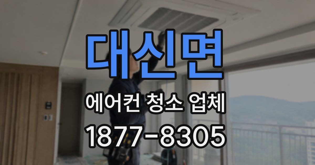 대신면 에어컨 청소 업체