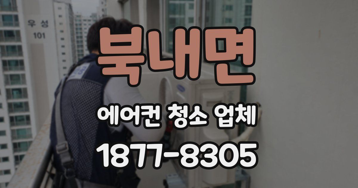 북내면 에어컨 청소 업체