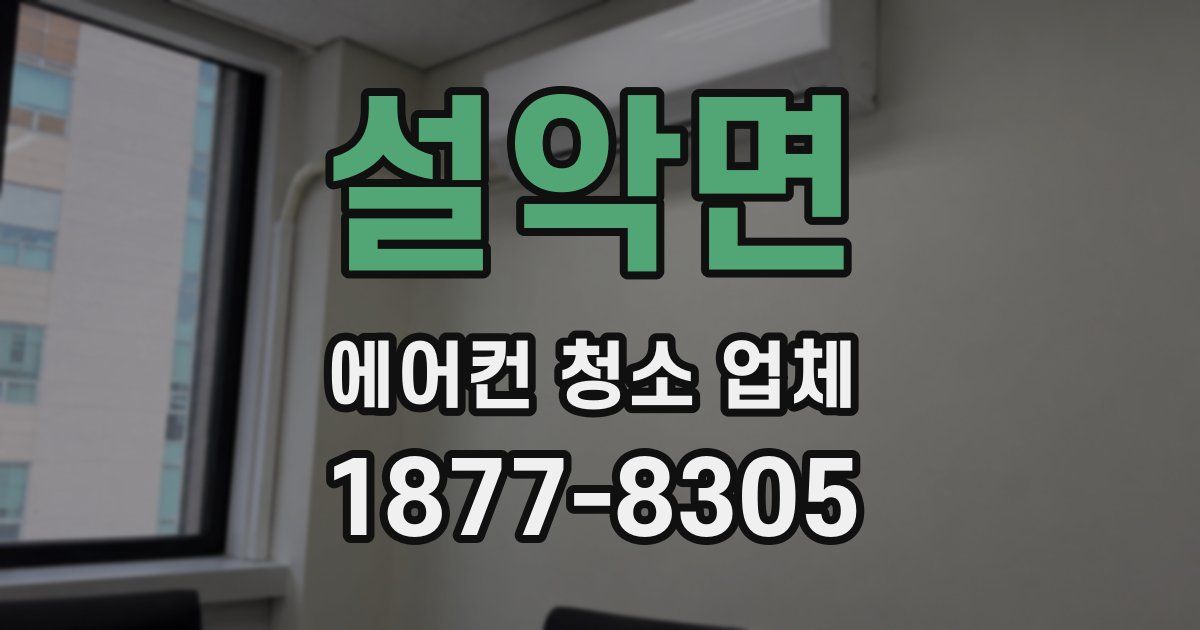 설악면 에어컨 청소 업체