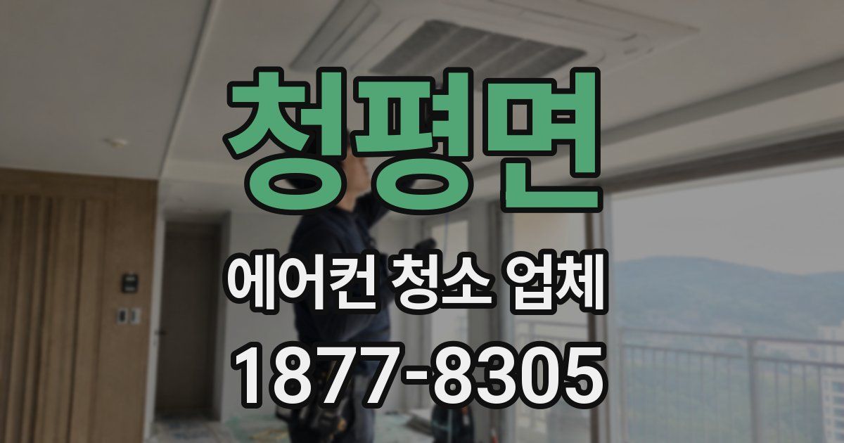 청평면 에어컨 청소 업체
