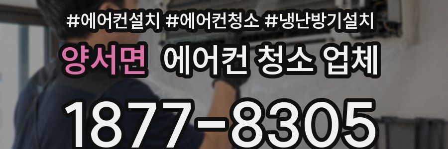 양서면 에어컨 청소 업체