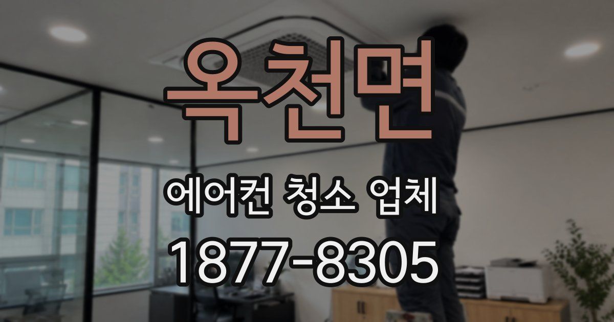 옥천면 에어컨 청소 업체