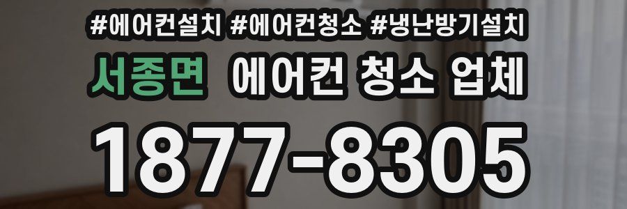 서종면 에어컨 청소 업체