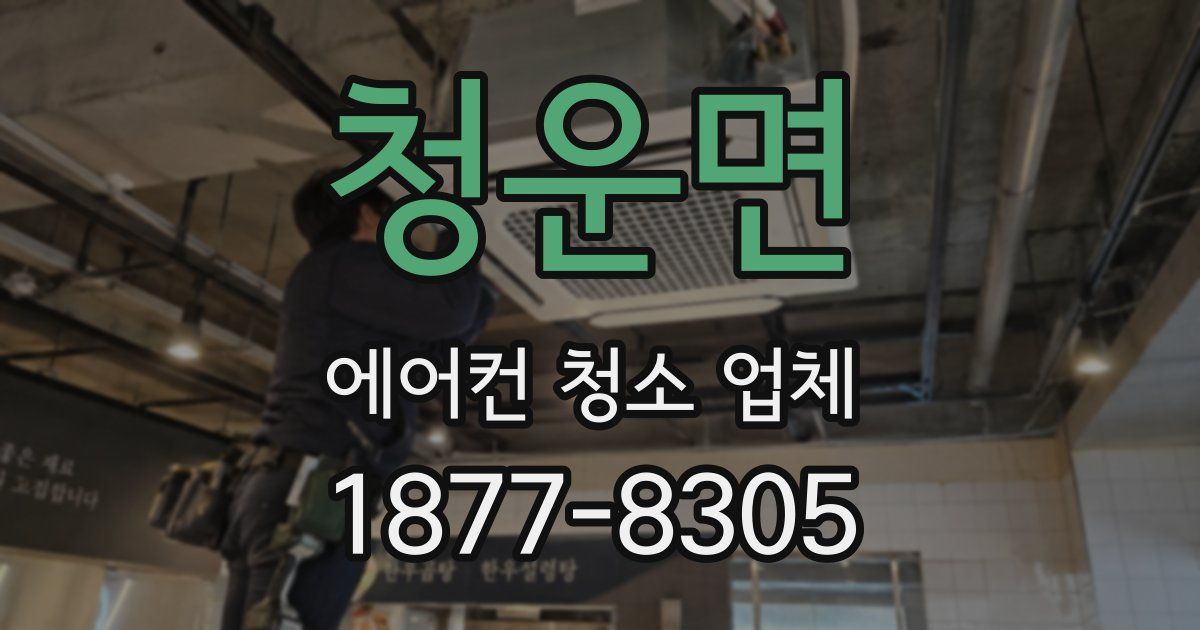 청운면 에어컨 청소 업체