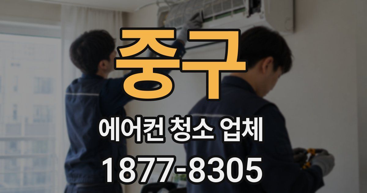 중구 에어컨 청소 업체