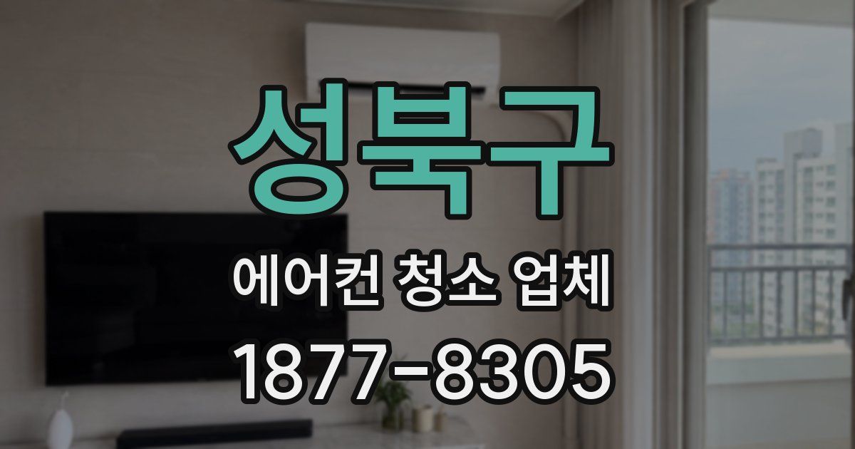성북구 에어컨 청소 업체