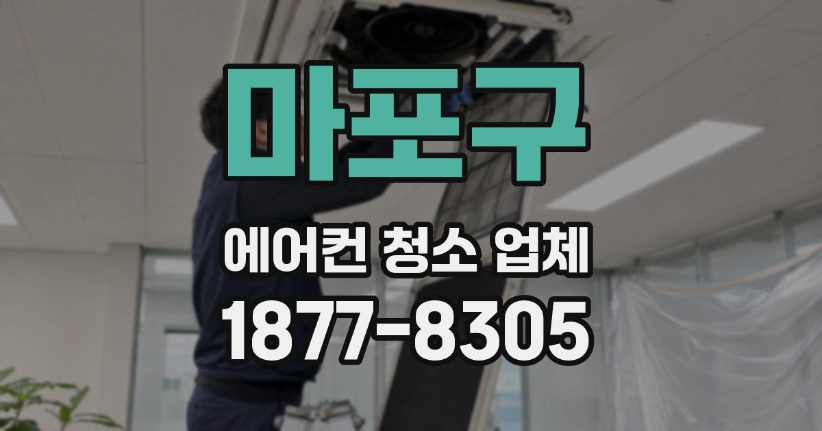 마포구 에어컨 청소 업체