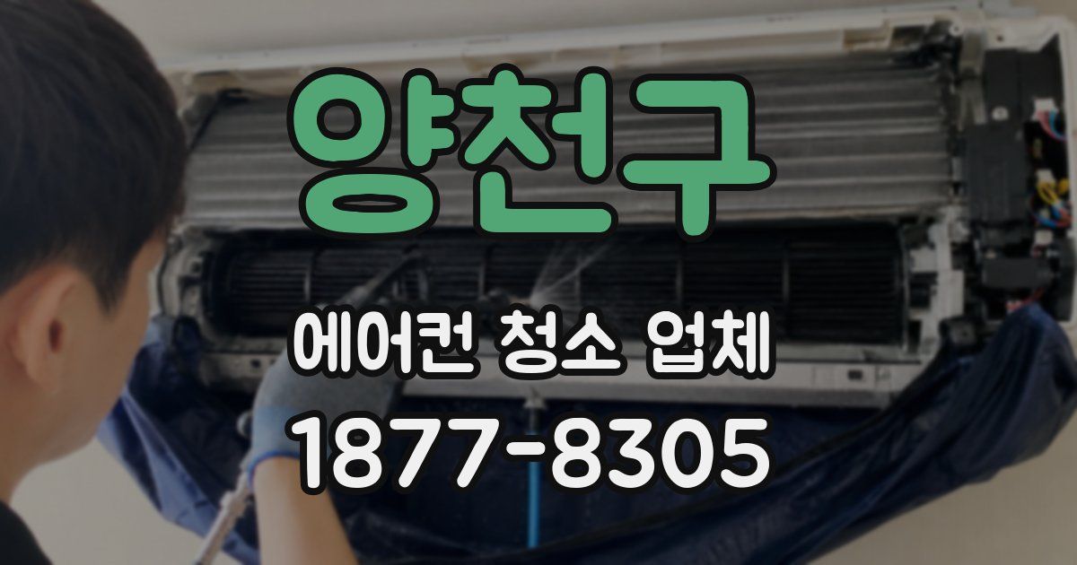 양천구 에어컨 청소 업체