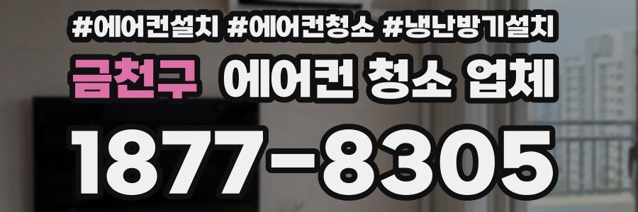 금천구 에어컨 청소 업체