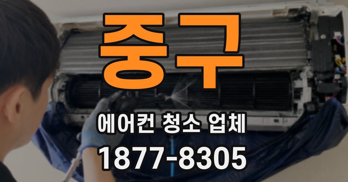 중구 에어컨 청소 업체