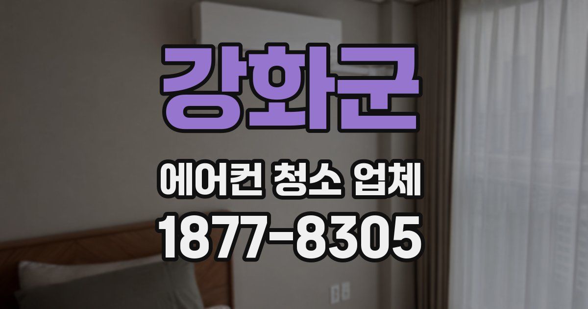 강화군 에어컨 청소 업체